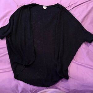 Mossimo Supply Co. Black Open-Front Shrug